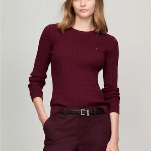 Tommy Hilfiger Long-Sleeve Cable Knit Sweater - Size M